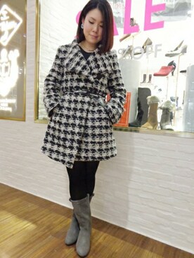 Le Talon 有楽町店スタッフさん（レディース・155cm）の冬コーディネート
