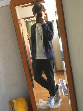 「LIGHT ON THE PATH（ライトオンザパス）のアイテム（テーラードジャケット）」を使った、Tsutomu さん（メンズ・169cm）の秋コーディネート