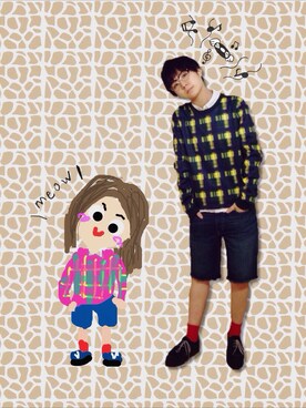 光永さん(レディース・159cm)の春コーディネート