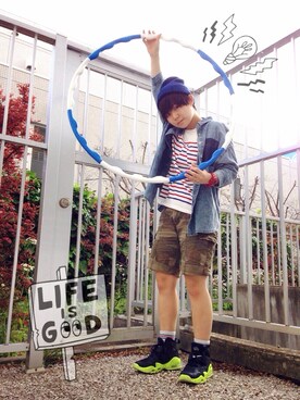 光永さん(レディース・159cm)の春コーディネート