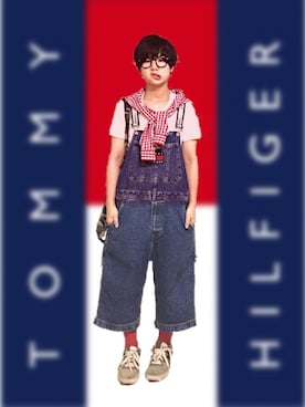 「ウォーキングスタイル」｜「アイテム（オールインワン・サロペット）」を使った、光永さん（レディース・159cm）の夏コーディネート