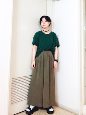 光永さん（レディース・159cm）の夏コーディネート