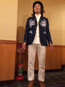「Alexander McQueen（アレキサンダーマックイーン）のアイテム（ジャケット/アウター）」を使った、tamakiさん（メンズ・167cm）の春コーディネート