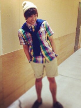 にこにー☆ぴらまきさん（メンズ・164cm）の秋コーディネート