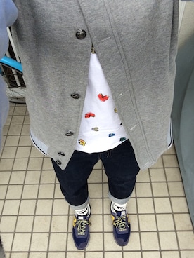 「LEPSIM（レプシィム）のアイテム（スタジャン）」を使った、Mikuさん（レディース・154cm）の秋コーディネート