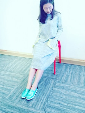 「Moi non plus（モアノンプリュ）のアイテム」を使った、moinonplusさん（レディース・160cm）の春コーディネート