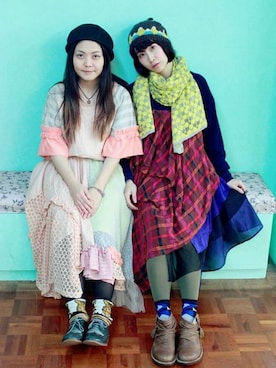 「Moi non plus（モアノンプリュ）のアイテム」を使った、moinonplusさん（レディース・160cm）の春コーディネート