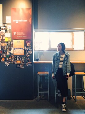 「Ungrid（アングリッド）の 【Casual】ｳﾞｨﾝﾃｰｼﾞGｼﾞｬﾝ （デニムジャケット）」を使った、Iolandaさん（レディース・161cm）の春コーディネート