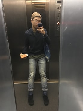 「New look（ニュールック）のアイテム」を使った、eric4263さん（メンズ・170cm）の冬コーディネート