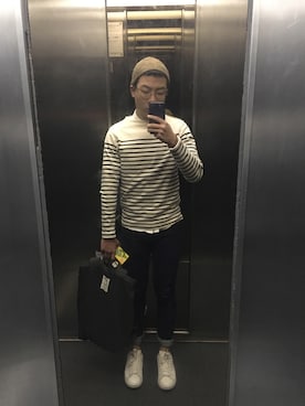 「ORNE（オルネ）のアイテム」を使った、eric4263さん（メンズ・170cm）の冬コーディネート