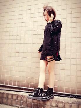 「BIG TOPのアイテム」を使った、Tsubasa Wengさん（レディース・159cm）の秋コーディネート