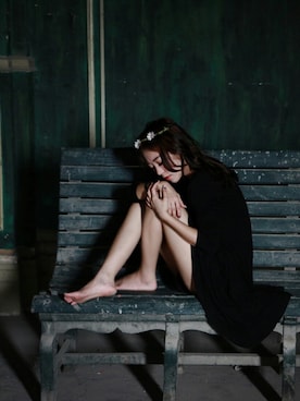 「VINTAGE（ヴィンテージ）のアイテム（カチューシャ、その他）」を使った、米米さんの秋コーディネート