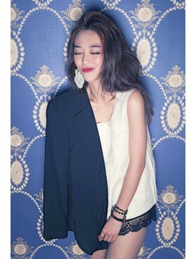 「FOREVER 21（フォーエバー トゥエンティーワン）のアイテム（その他パンツ、ブラック系）」を使った、米米さんの秋コーディネート