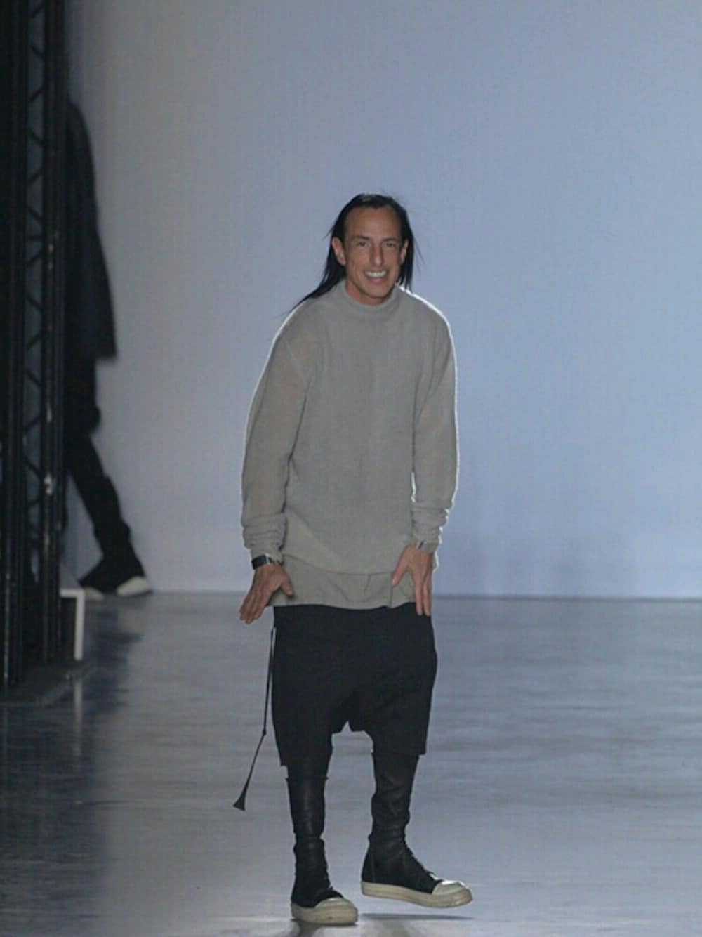 Rick Owens シルク混サルエルパンツユニセックス