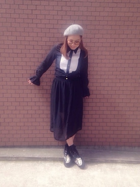 「Paul Smith（ポールスミス）のアイテム」を使った、nana abetaさん（レディース・155cm）の春コーディネート