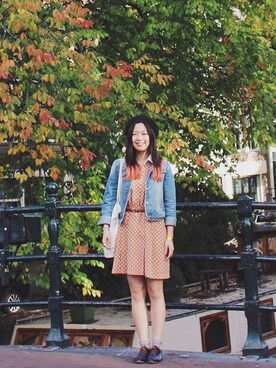「PULL&BEAR（プルアンドベア）のアイテム（レッグウェア）」を使った、lamyanさん（レディース・159cm）の秋コーディネート
