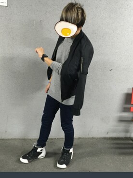 「SPINNS（スピンズ）のアイテム（ナイロンジャケット）」を使った、ryoーtaさん（メンズ・163cm）の秋コーディネート