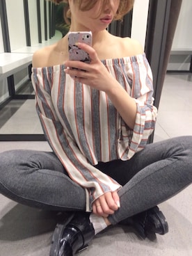 「ボタニカル」｜「アイテム（その他シューズ）」を使った、akr.vさん（レディース・165cm）の春コーディネート