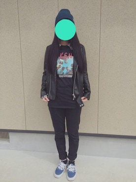 「Deviluse（Deviluse）のアイテム（ニットキャップ/ビーニー）」を使った、MIKAさん（レディース・160cm）の春コーディネート