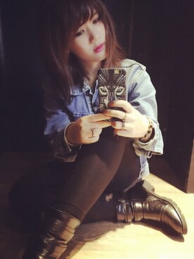 「HOT HEART （ホットハート）のアイテム」を使った、Elsaさん（レディース・155cm）の秋コーディネート