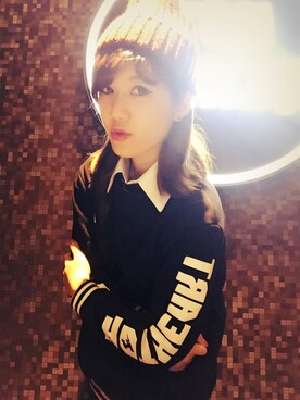 「HOT HEART （ホットハート）のアイテム」を使った、Elsaさん（レディース・155cm）の秋コーディネート