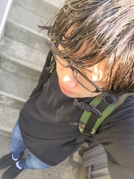 「黒縁メガネ」｜yusuke.さん（メンズ・181cm）の春コーディネート
