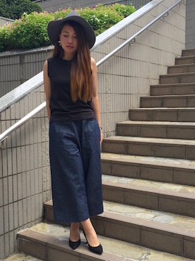 「SUGAR ROSE（シュガーローズ）のアイテム」を使った、Yo-koさん（レディース・151cm）の夏コーディネート