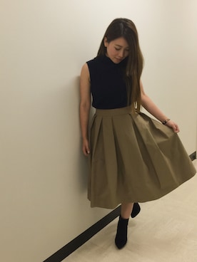 「アイテム（ブーティ）」を使った、Yo-koさん（レディース・151cm）の夏コーディネート