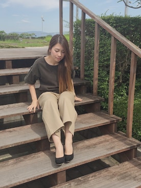 「SUGAR ROSE（シュガーローズ）のアイテム」を使った、Yo-koさん（レディース・151cm）の秋コーディネート