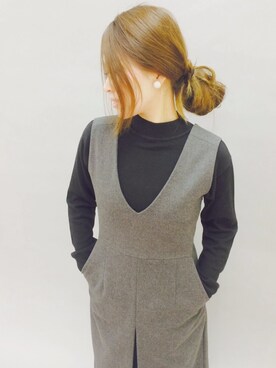 「SUGAR ROSE（シュガーローズ）のアイテム」を使った、Yo-koさん（レディース・151cm）の秋コーディネート