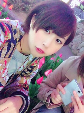 「SUPER FINE（スーパーファイン）のアイテム」を使った、ぬまこさん（レディース・160cm）の春コーディネート