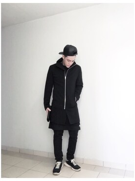 「RICK OWENS」｜「アイテム（その他トップス）」を使った、jiroleeさん（メンズ・175cm）の秋コーディネート