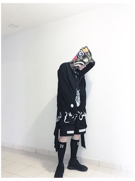 「Bape」｜「アイテム（ダウンジャケット/コート）」を使った、jiroleeさん（メンズ・175cm）の秋コーディネート