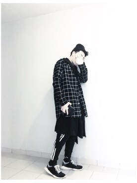 「RICK OWENS」｜「アイテム（その他トップス）」を使った、jiroleeさん（メンズ・175cm）の冬コーディネート