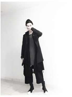 「SAINT LAURENT PARIS（サンローランパリ）のアイテム（スーツジャケット）」を使った、jiroleeさん（メンズ・175cm）の冬コーディネート