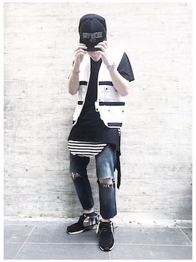 「hat」｜jiroleeさん（メンズ・175cm）の春コーディネート