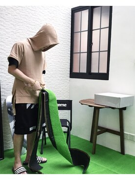 「hat」｜jiroleeさん（メンズ・175cm）の夏コーディネート