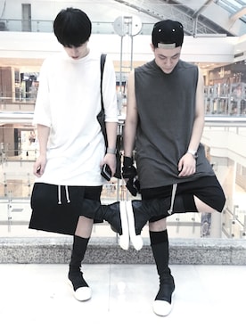 「hat」｜jiroleeさん（メンズ・175cm）の夏コーディネート