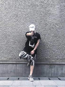 「hat」｜jiroleeさん（メンズ・175cm）の夏コーディネート