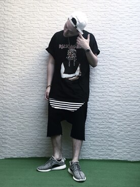 「hat」｜jiroleeさん（メンズ・175cm）の夏コーディネート