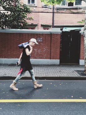 「hat」｜jiroleeさん（メンズ・175cm）の夏コーディネート