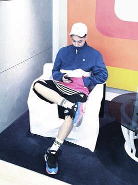 「hat」｜jiroleeさん（メンズ・175cm）の夏コーディネート