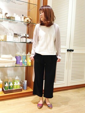 「エスパドリーユ」｜森さん（レディース・162cm）の冬コーディネート