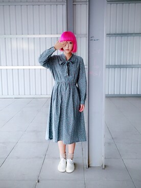 「アイテム（ワンピース/ドレス）」を使った、山東さん（メンズ・156cm・30代）の秋コーディネート