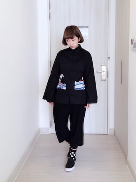 「TRIP」｜「アイテム（ジャケット/アウター）」を使った、山東さん（レディース・156cm）の秋コーディネート