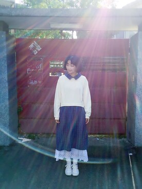 「Sunnyday」｜「アイテム（ワンピース/ドレス）」を使った、山東さん（レディース・156cm）の冬コーディネート