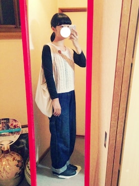 「アイテム（サロペット/オーバーオール）」を使った、hmnさん（レディース・161cm・10代）の秋コーディネート