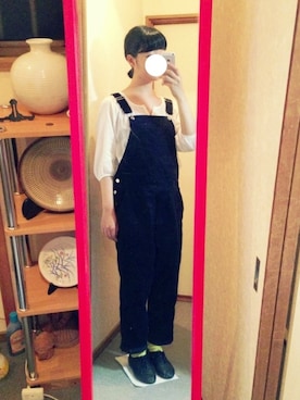 「アイテム（サロペット/オーバーオール）」を使った、hmnさん（レディース・162cm・10代）の夏コーディネート
