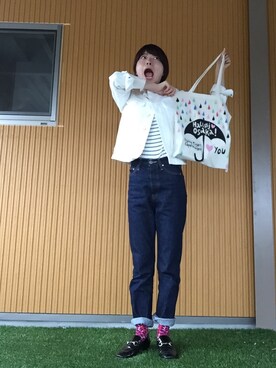 「Un-Demi（アンドゥミ）のアイテム」を使った、naomi♡さん（レディース・160cm）の春コーディネート