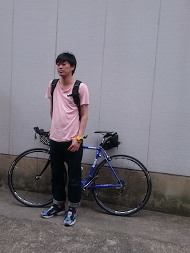 「 Tシャツ」｜Shuhei_Takauraさん（メンズ・170cm・20代）の夏コーディネート